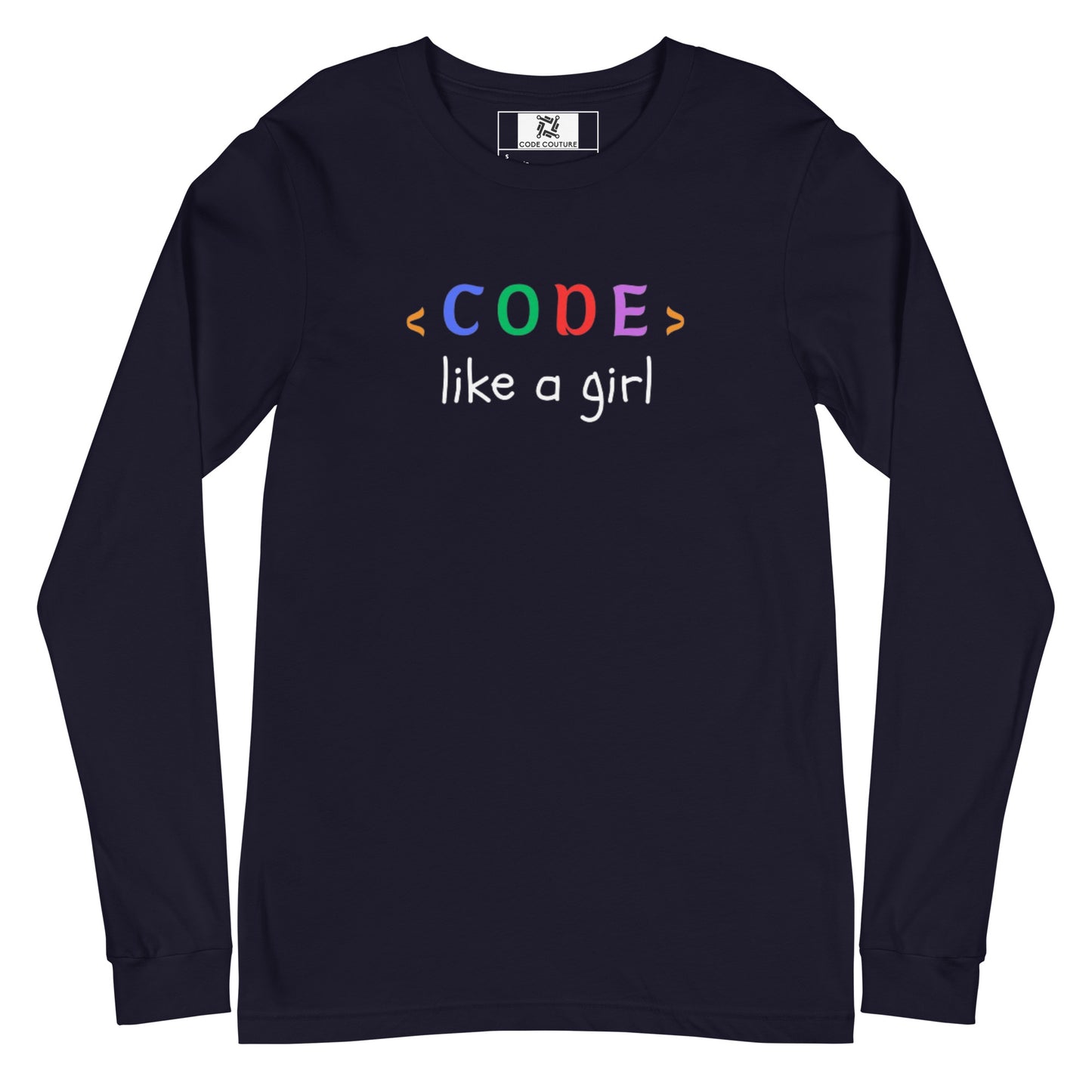 Code Like a Girl Long Sleeve - Dark