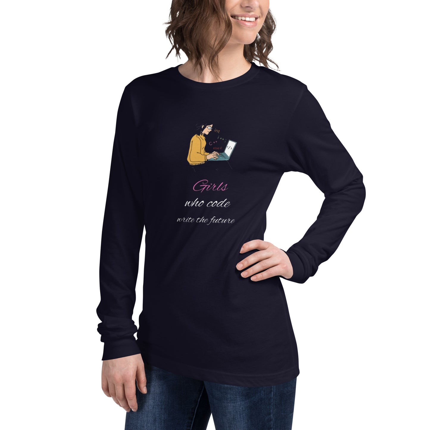 Girls Who Code Long Sleeve - Dark