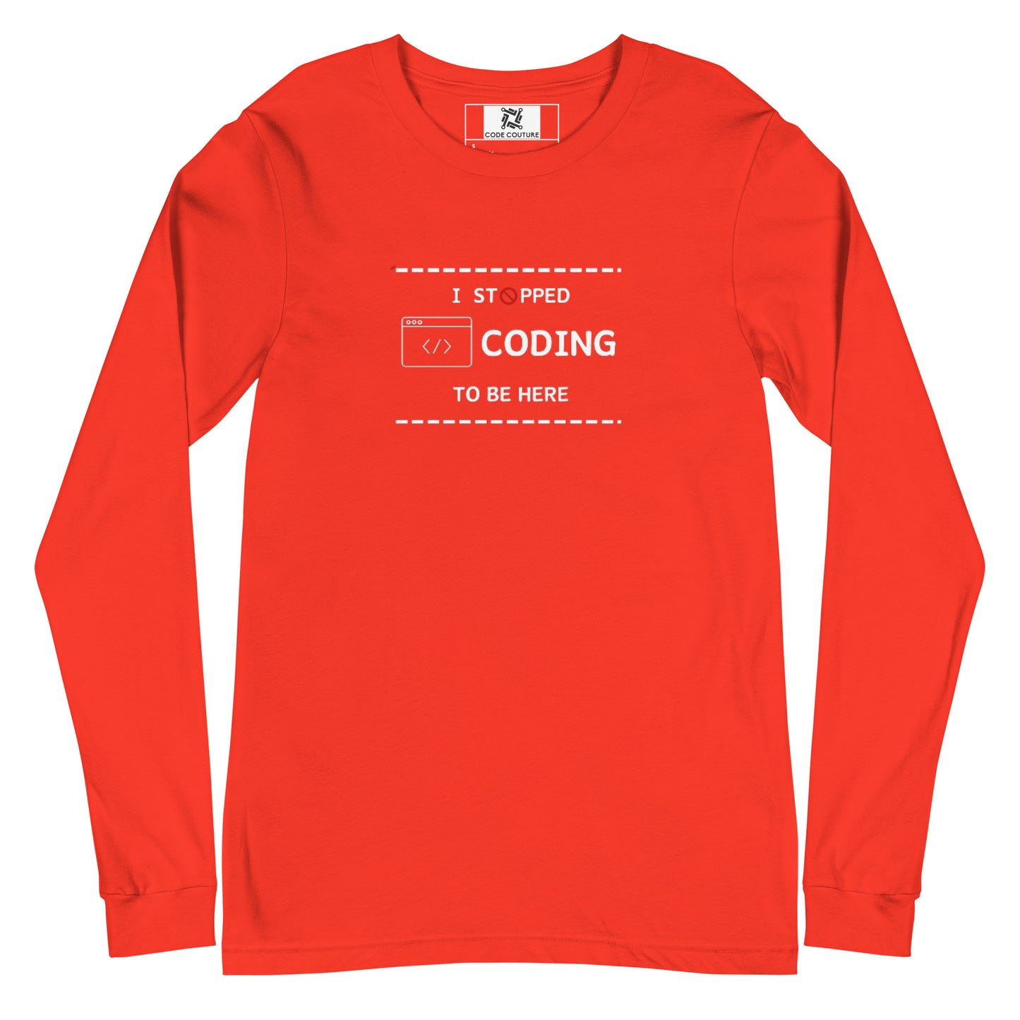 I Stopped Coding Long Sleeve - Dark