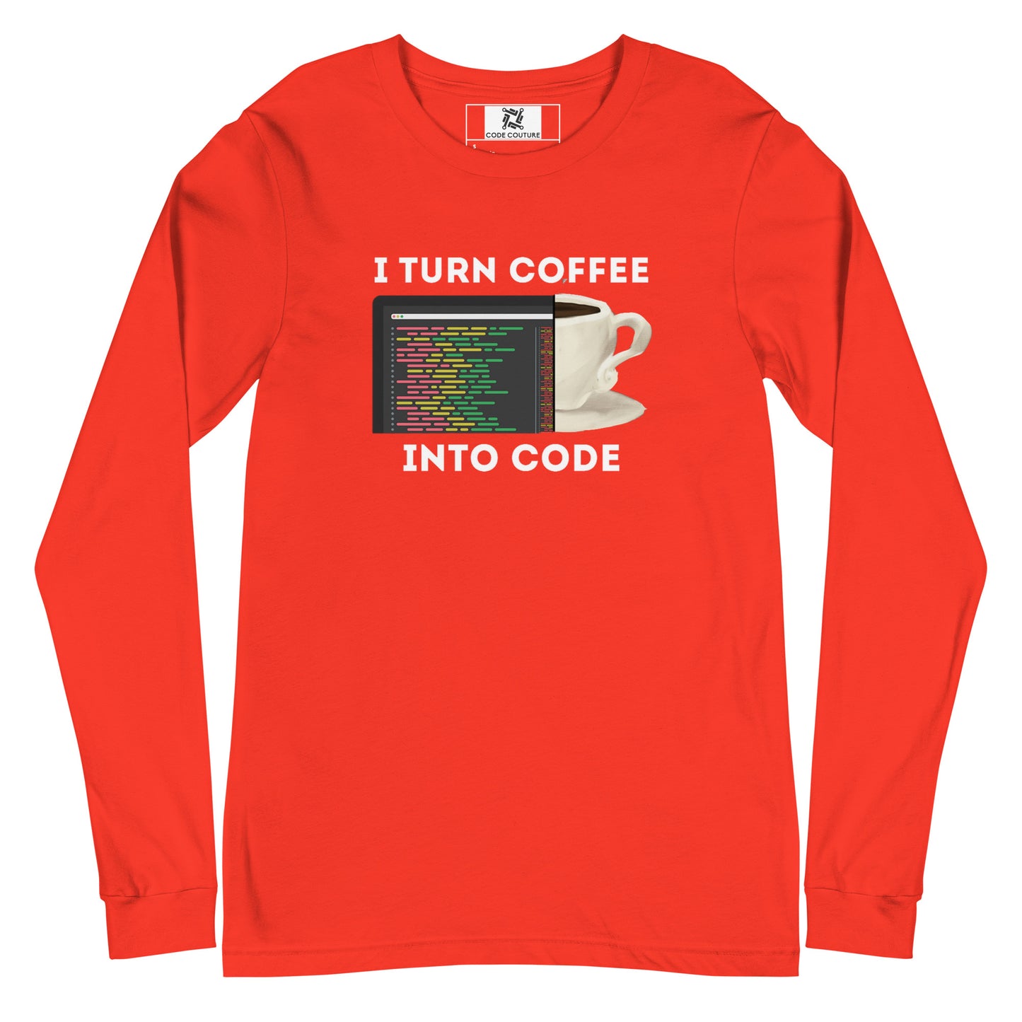 Coffee into code Long Sleeve - Dark