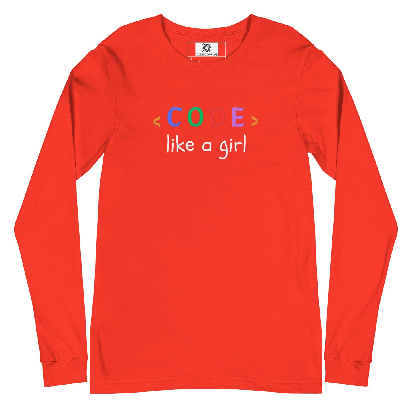 Code Like a Girl Long Sleeve - Dark