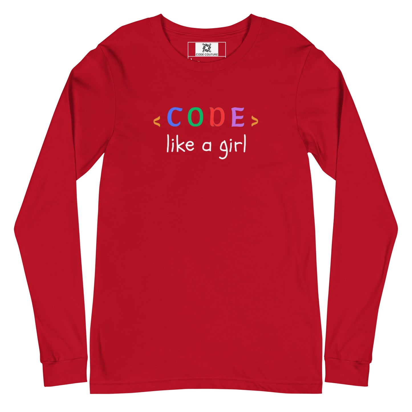 Code Like a Girl Long Sleeve - Dark