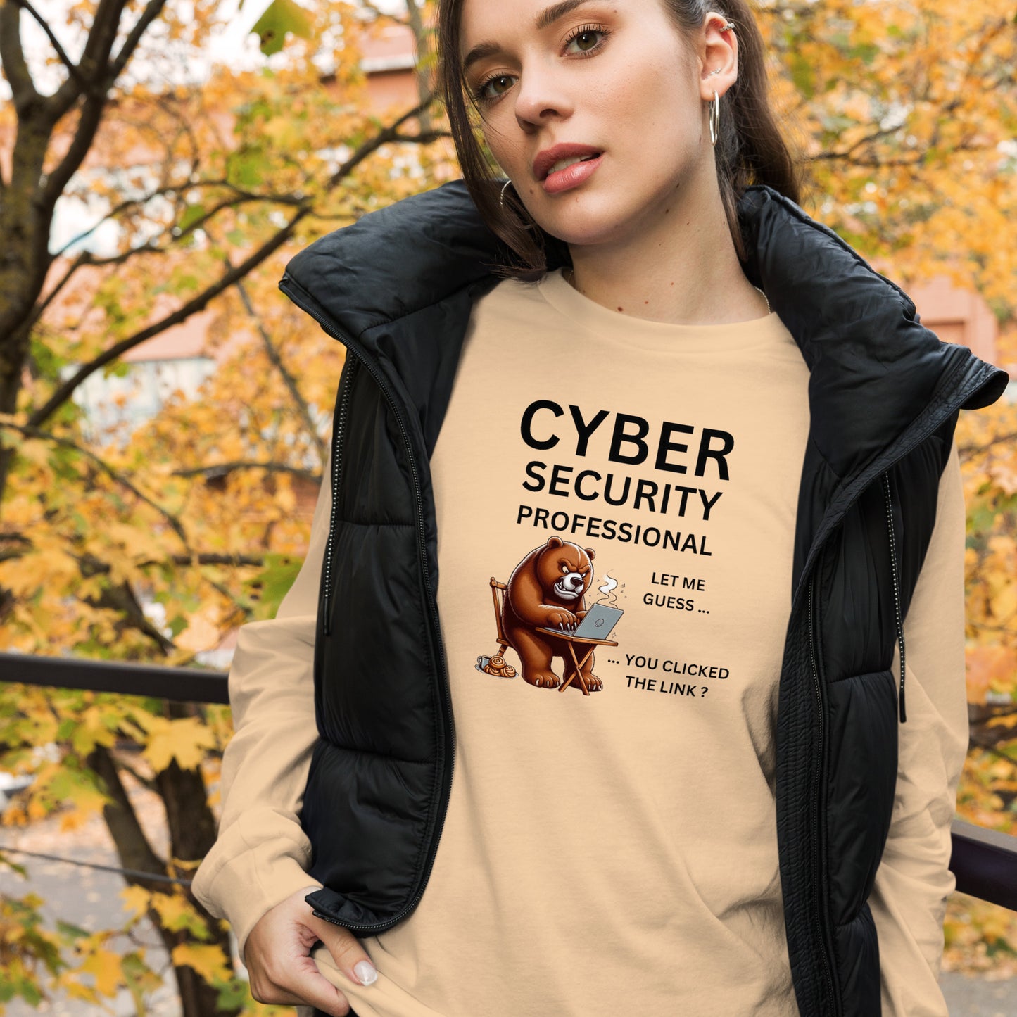 Very Angry Cyber Bear Long Sleeve