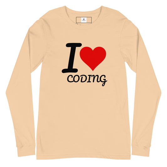 I Heart Coding Long Sleeve - Light