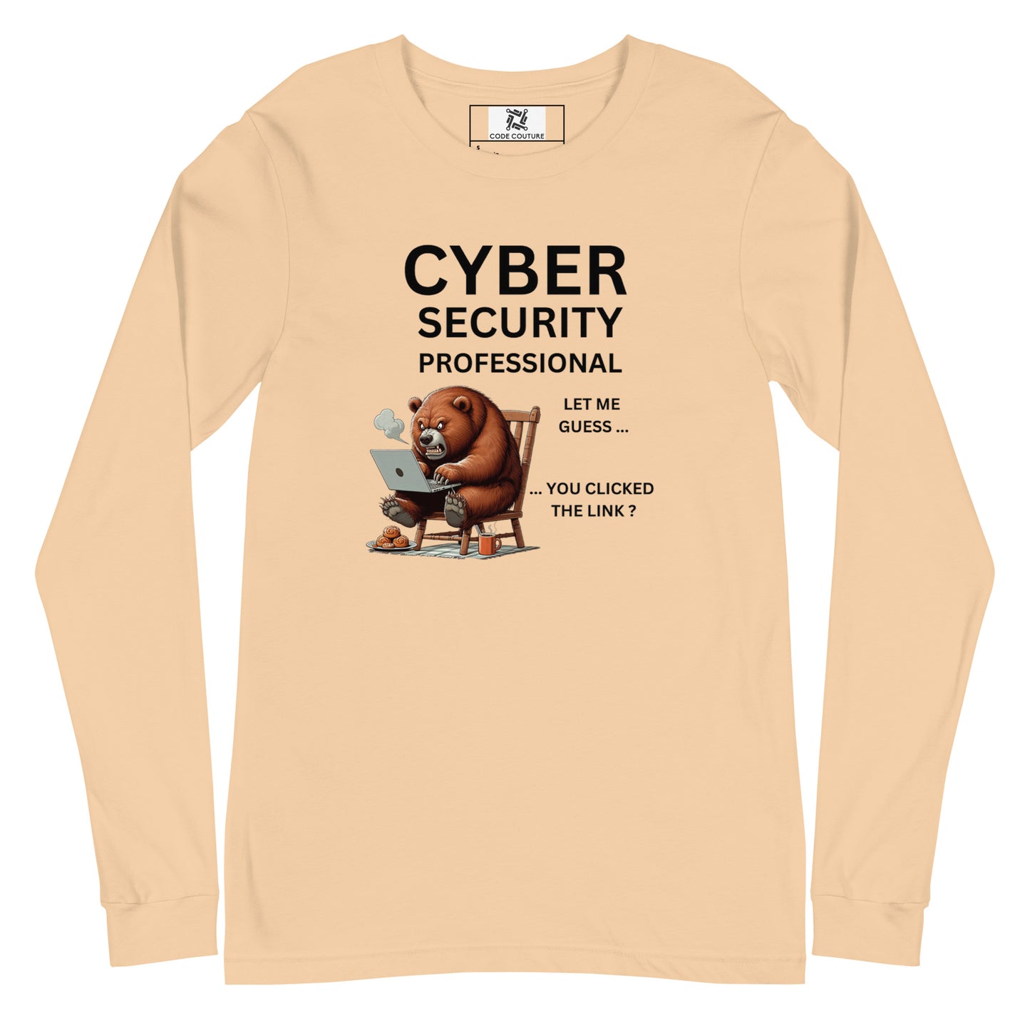 Cyber Security Bear Long Sleeve - Light