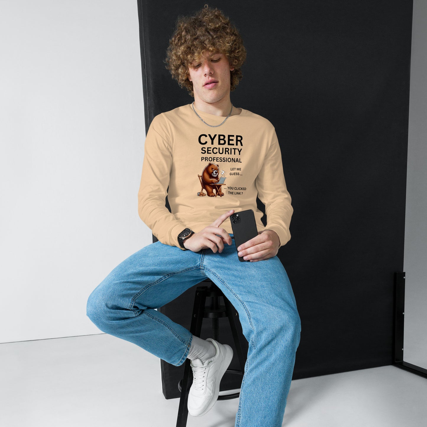 Very Angry Cyber Bear Long Sleeve