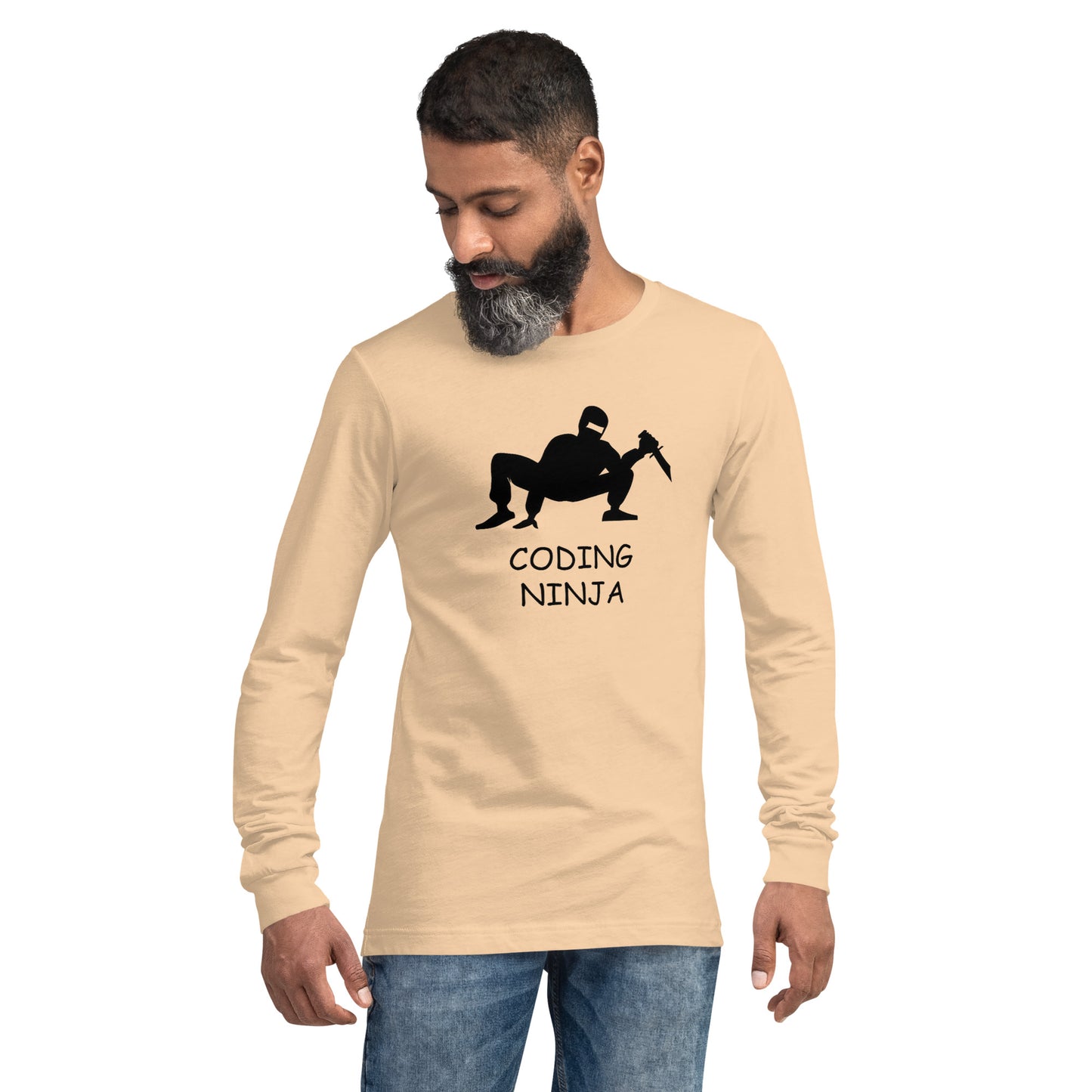 Crouching Coding Ninja Long Sleeve