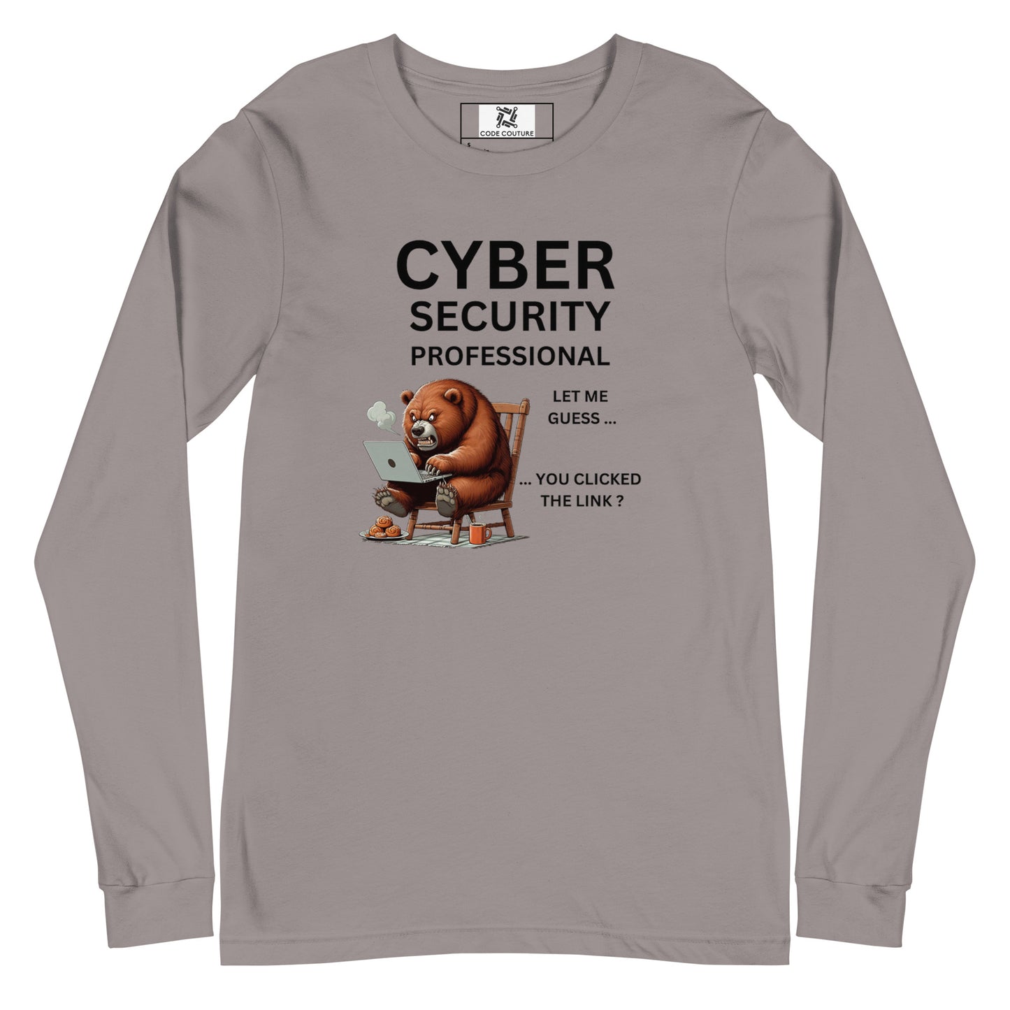 Cyber Security Bear Long Sleeve - Light