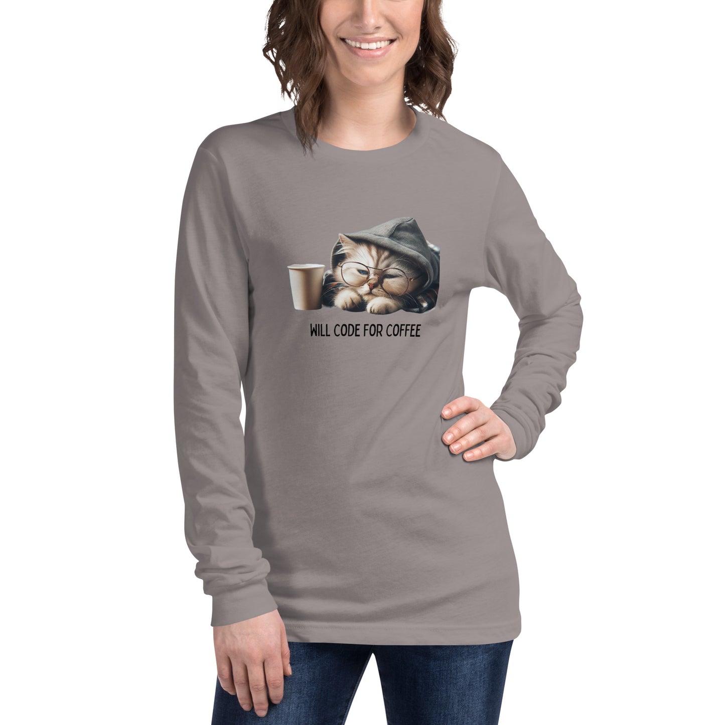 Tired Kitty Developer Long Sleeve