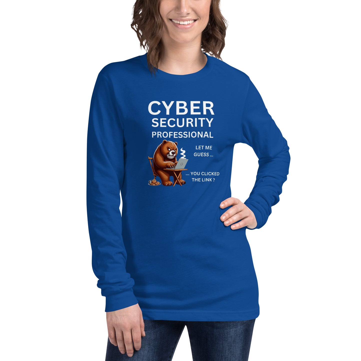 Very Angry Cyber Bear Long Sleeve - Dark