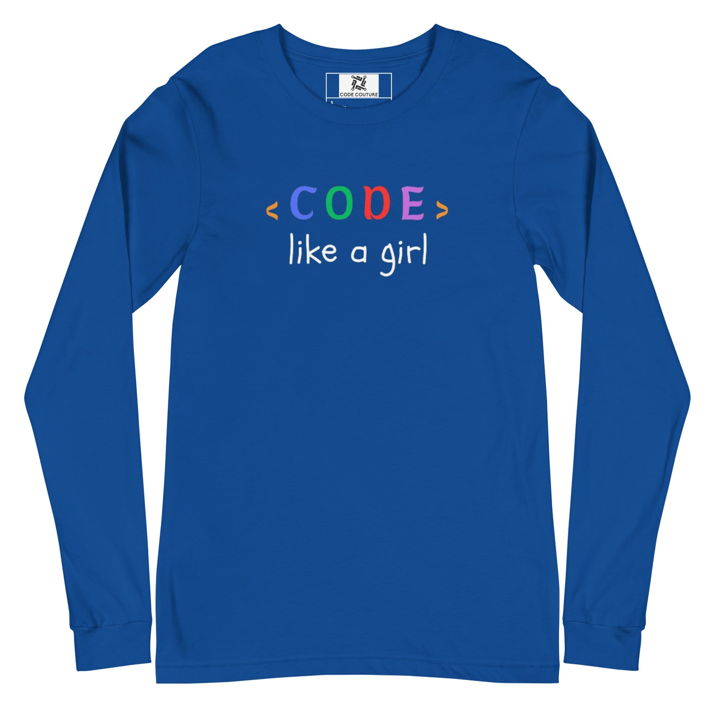 Code Like a Girl Long Sleeve - Dark