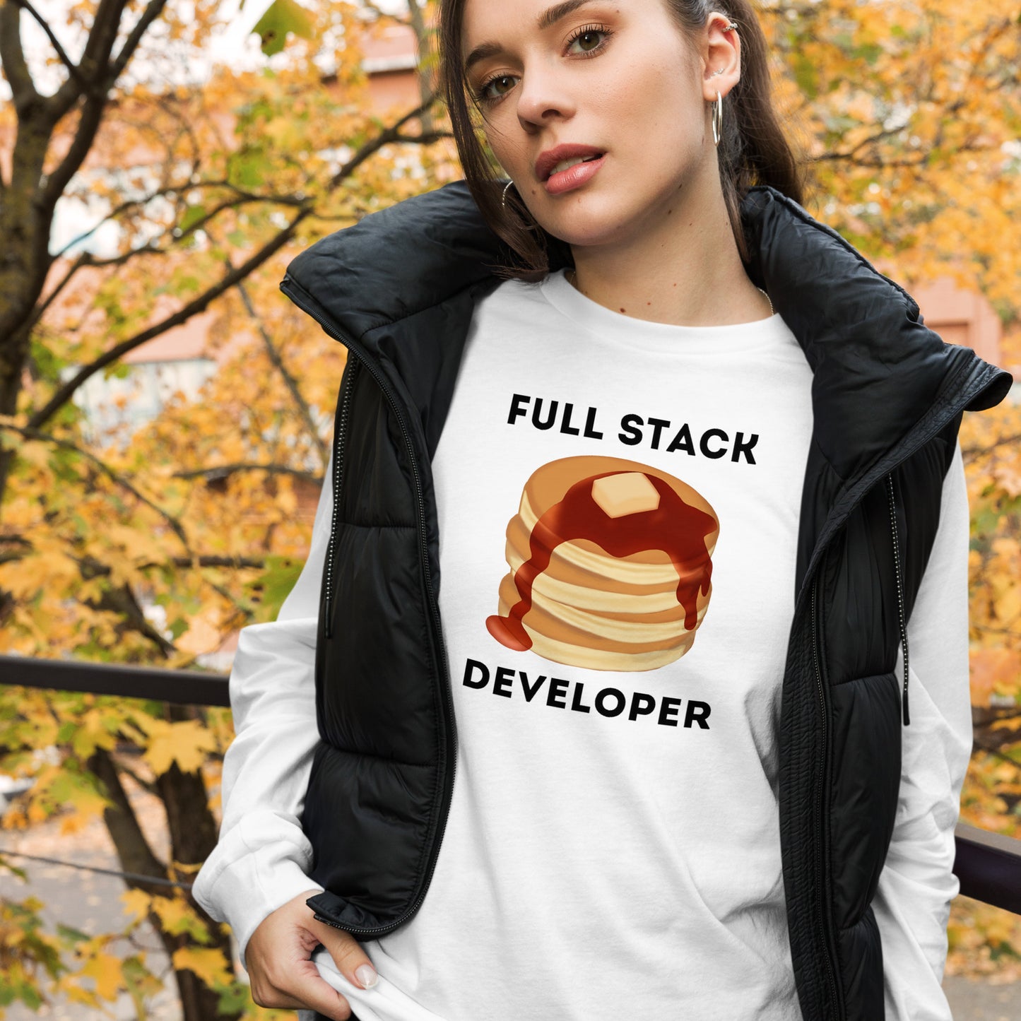 Full-stack Pancake Developer Long Sleeve