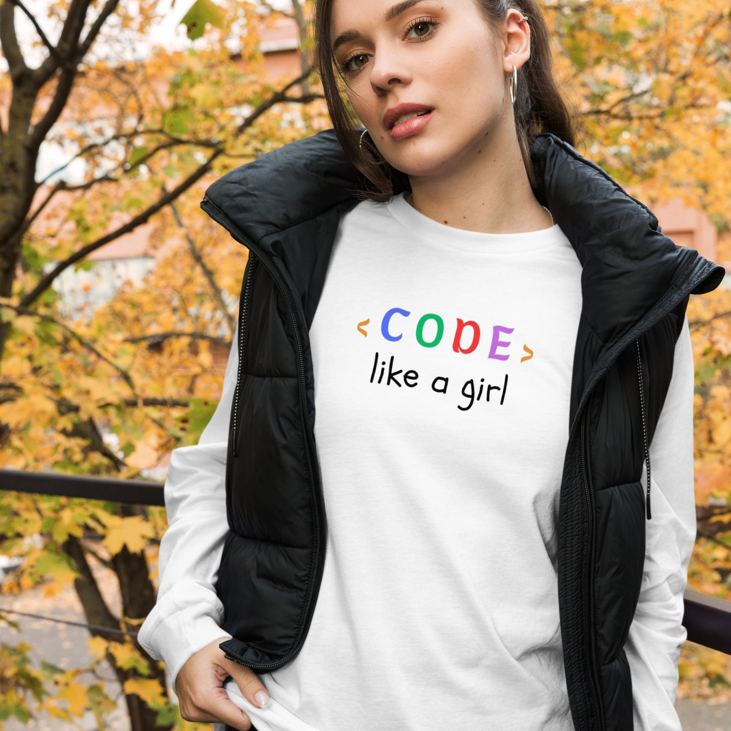 Code Like a Girl Long Sleeve