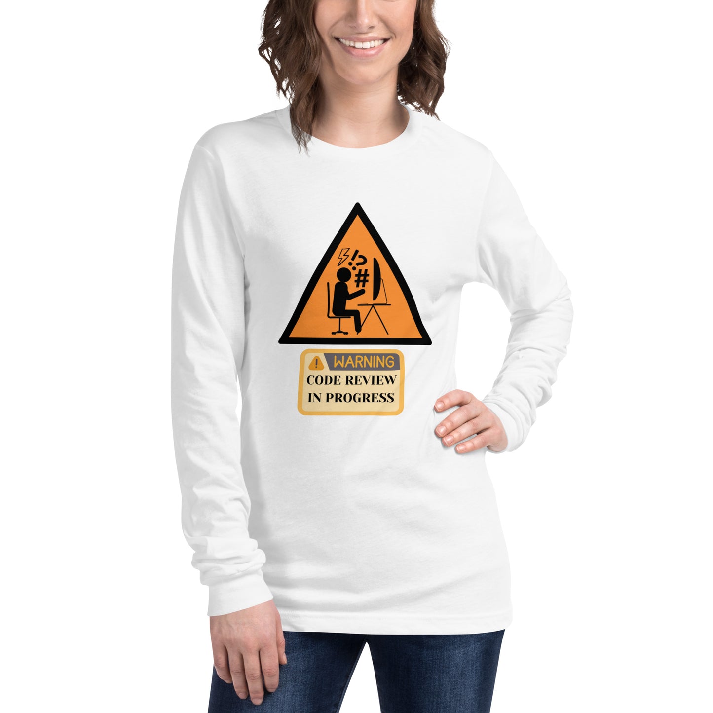 Warning Code Review Long Sleeve - Light