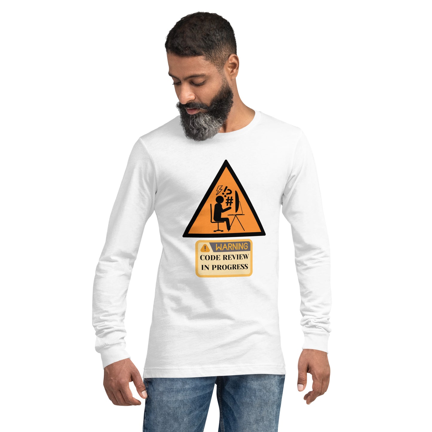 Warning Code Review Long Sleeve - Light