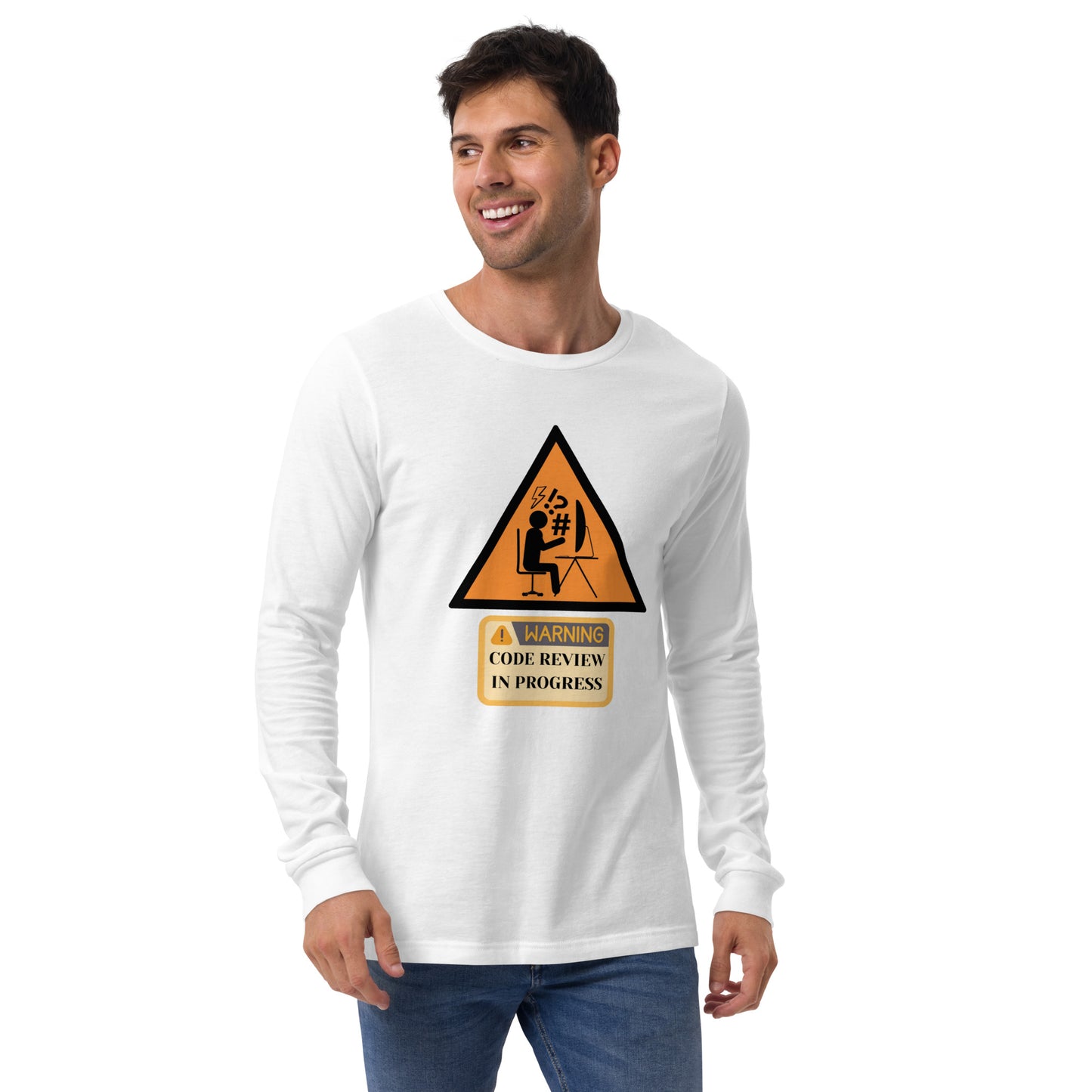 Warning Code Review Long Sleeve - Light