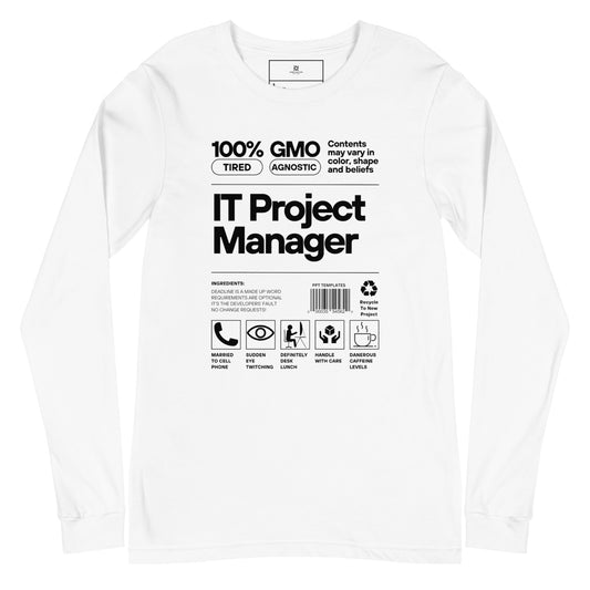 Project Manager Label Long Sleeve - Light