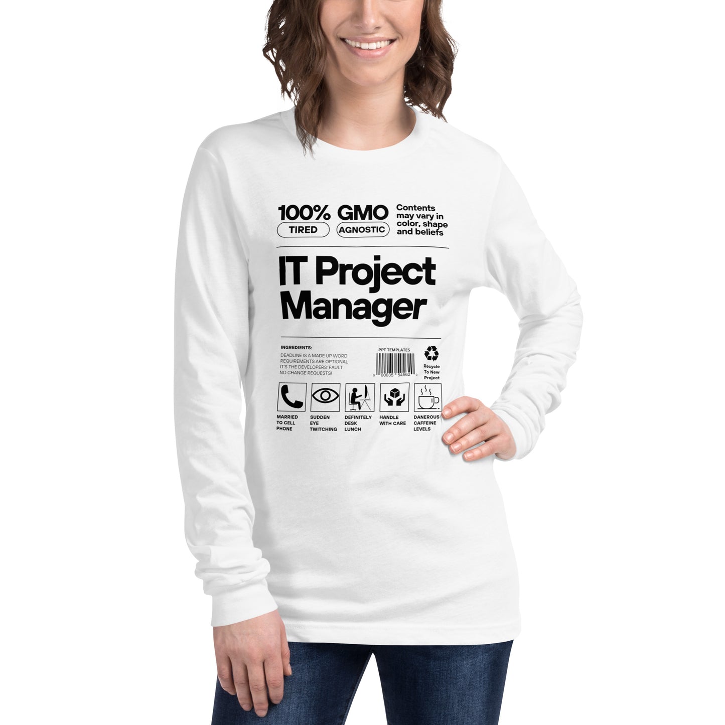 Project Manager Label Long Sleeve - Light