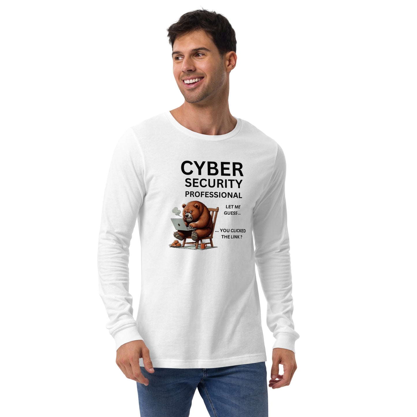 Cyber Security Bear Long Sleeve - Light