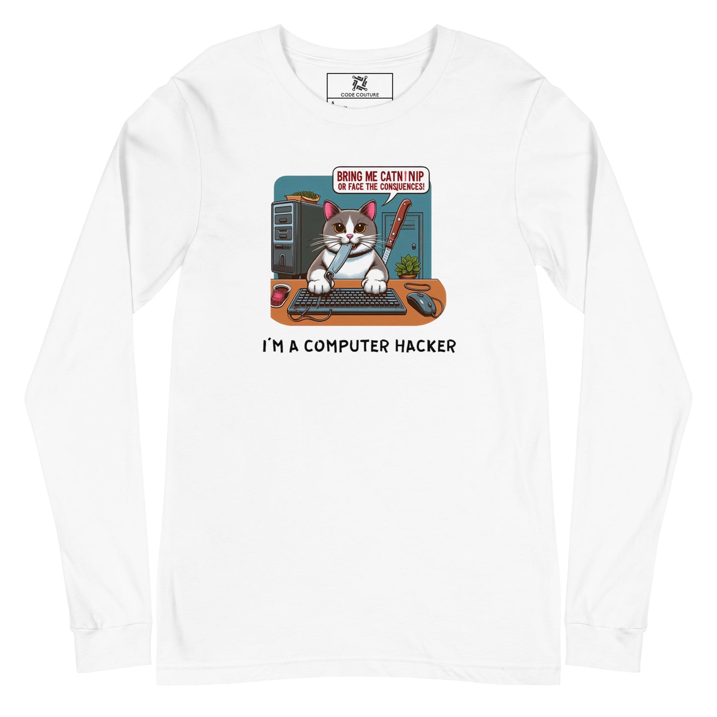 Hacker Kitty Long Sleeve