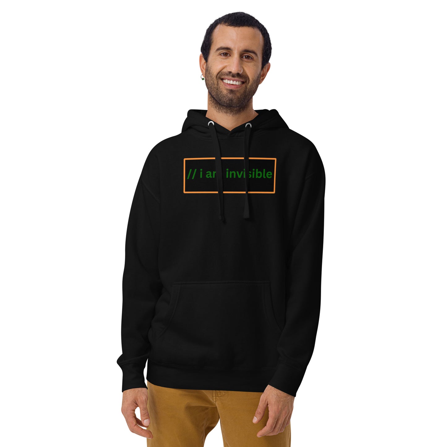 I am Invisible JS Comment Hoodie