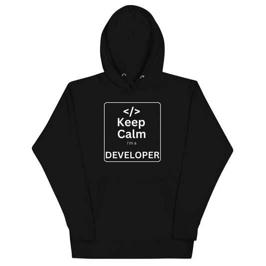 Developer Keep Calm Hoodie