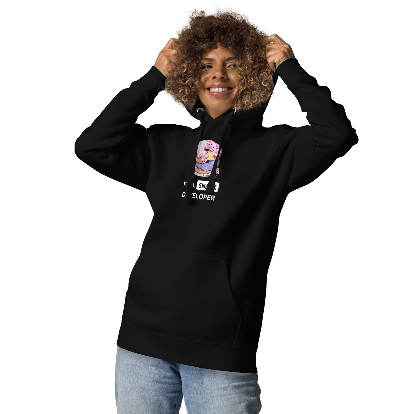 Doughnuts Full-Stack Developer Hoodie - Dark