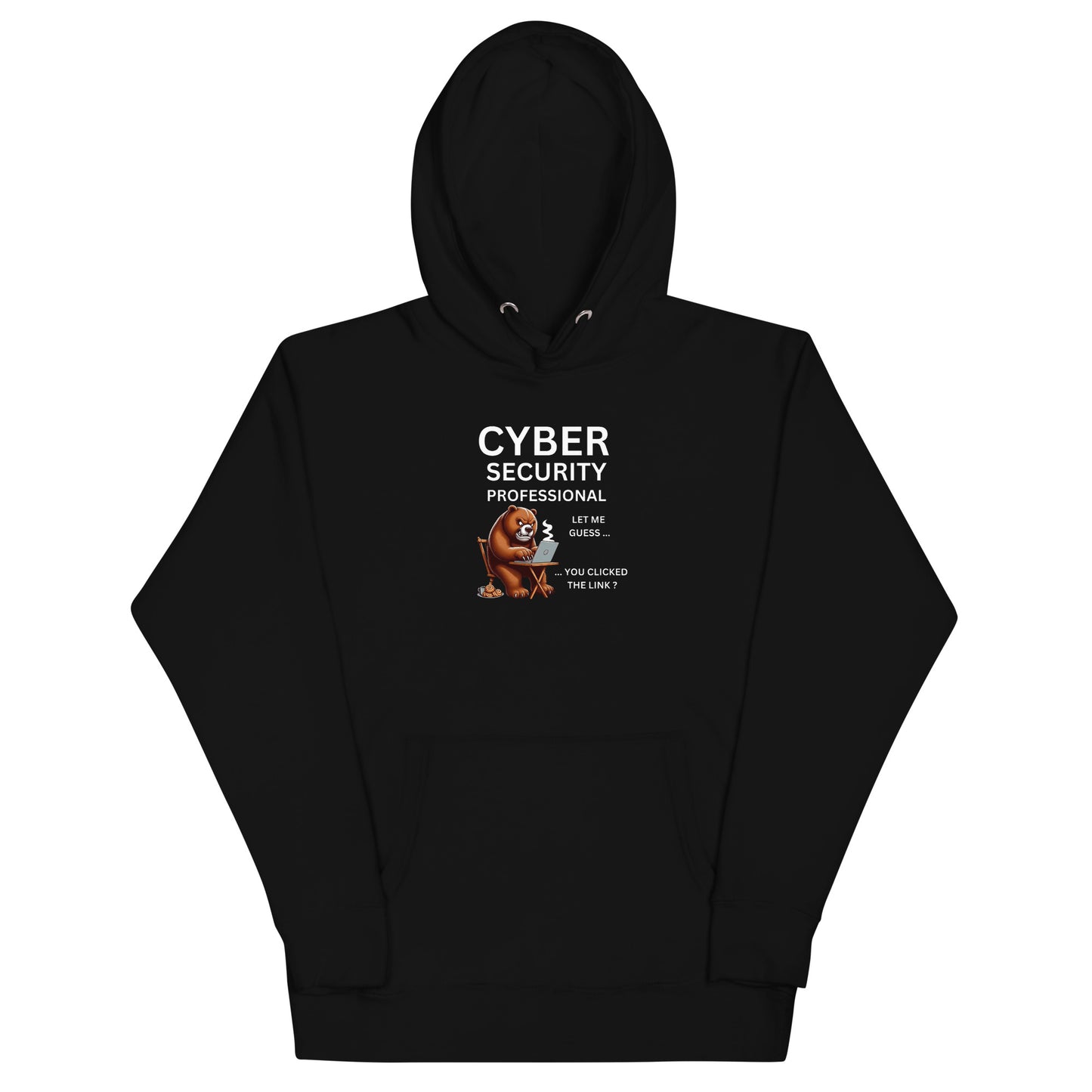 Cyber Security Bear Hoodie - Dark