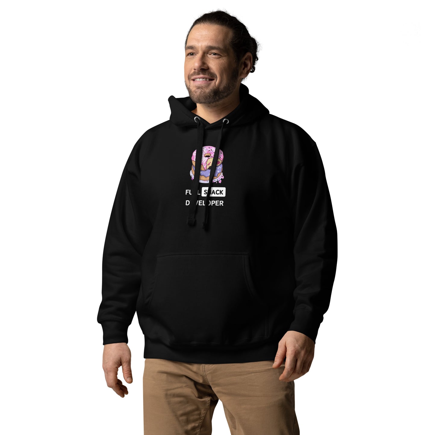 Doughnuts Full-Stack Developer Hoodie - Dark