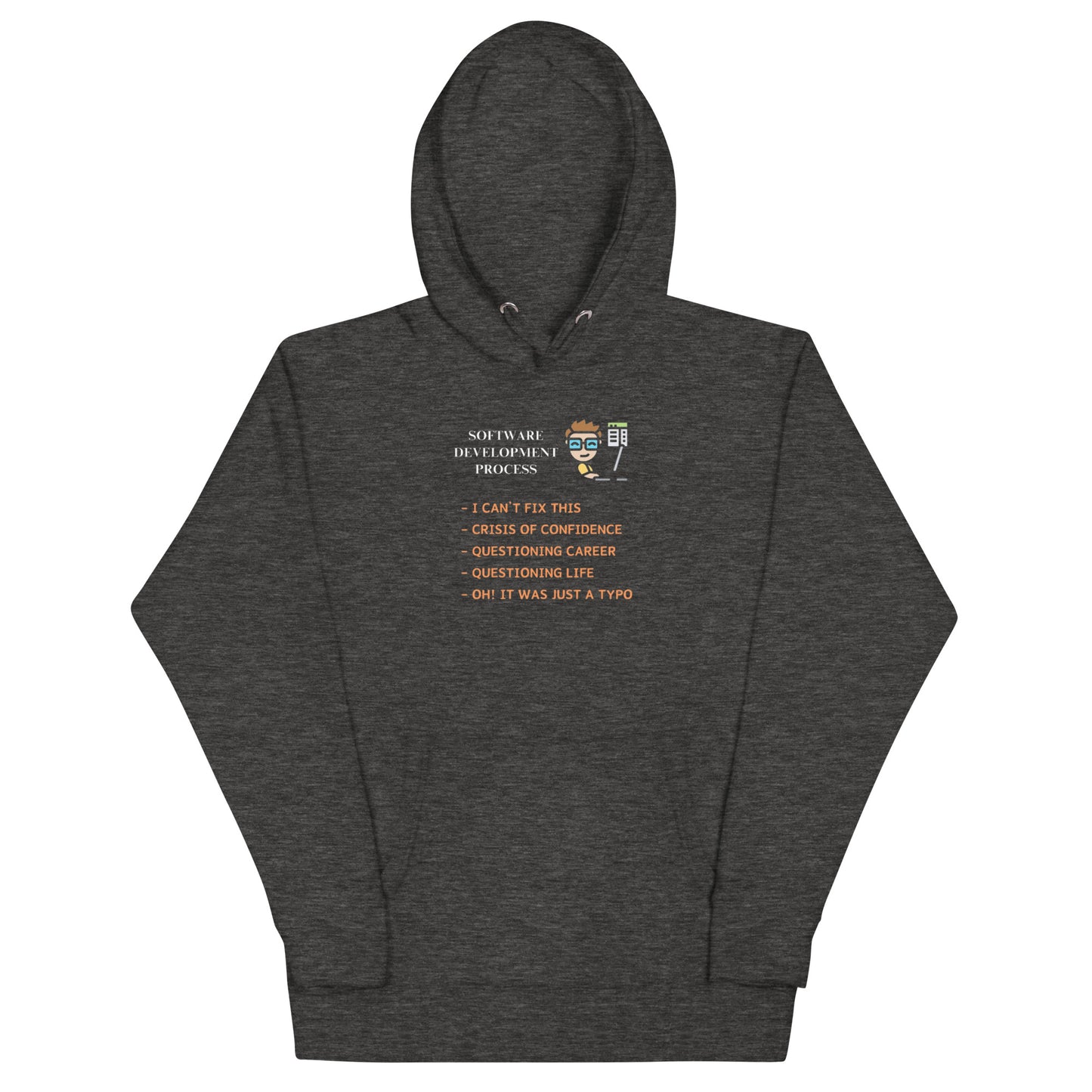 Software Development Process Hoodie - Dark