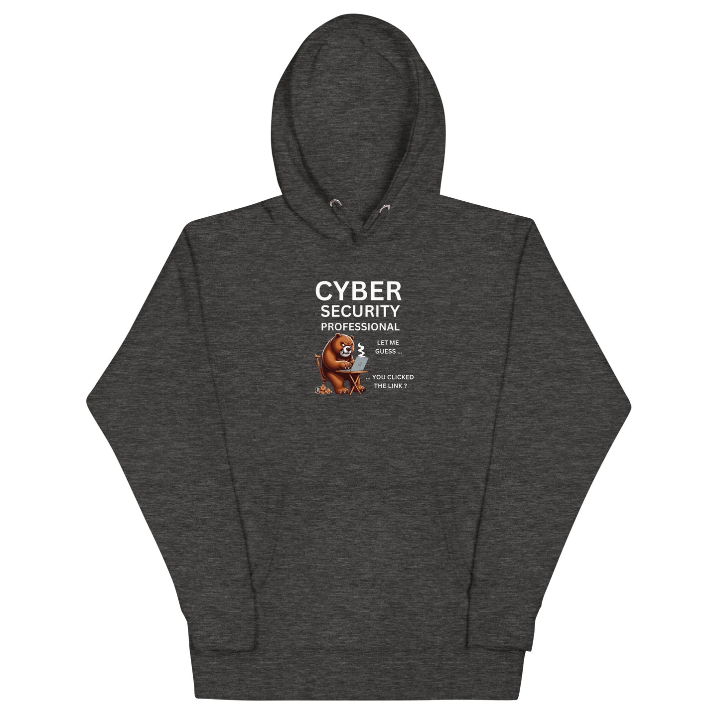 Cyber Security Bear Hoodie - Dark