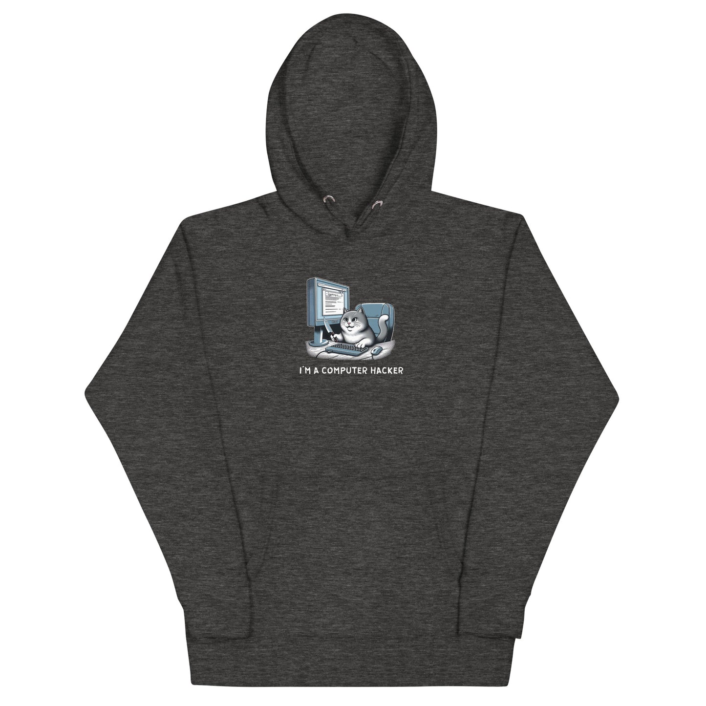 Hacker Kitty Hoodie - Dark