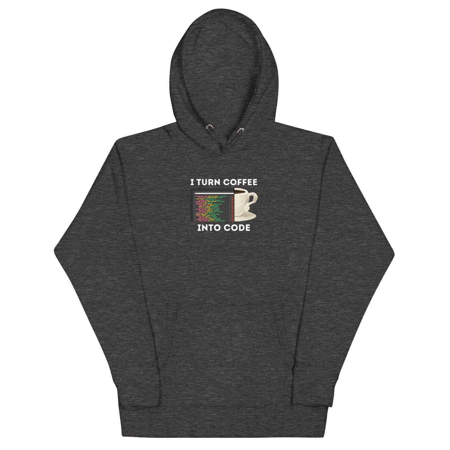 Coffee into Code Hoodie - Dark