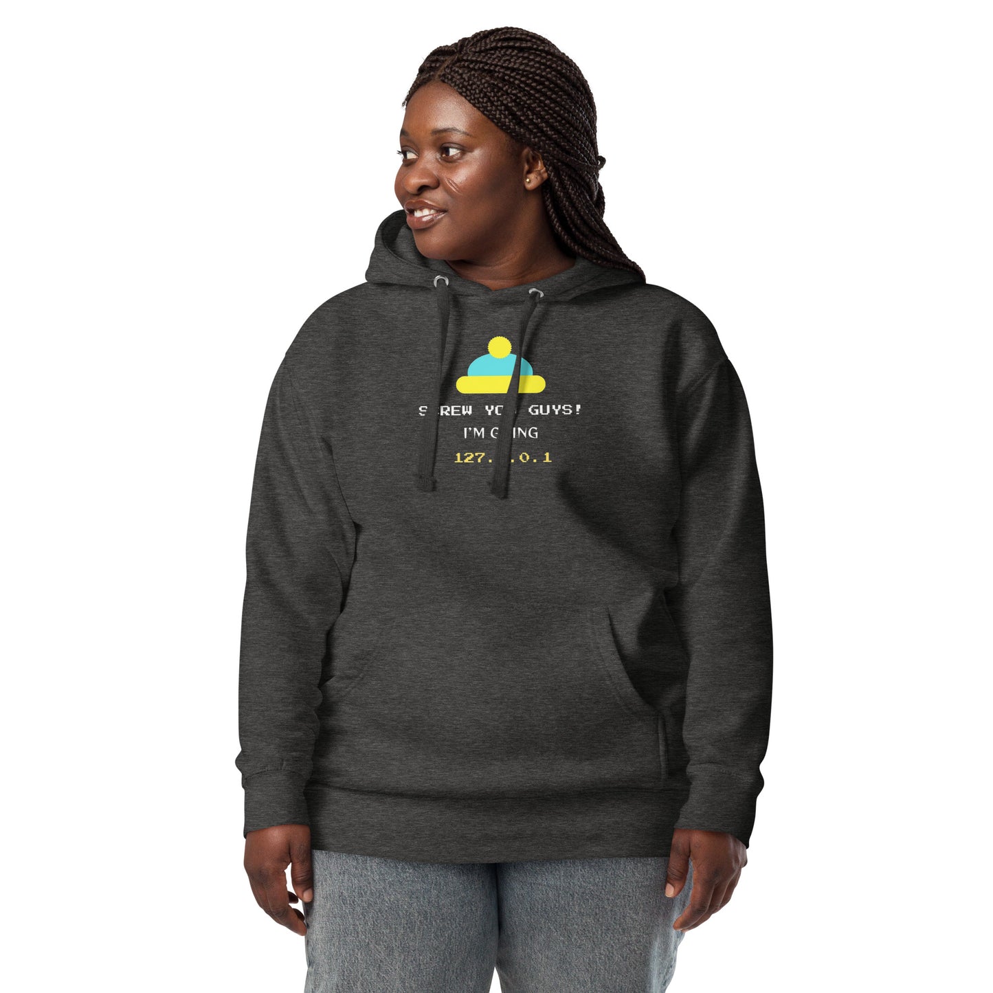 Cartman Slogan Hoodie - Dark