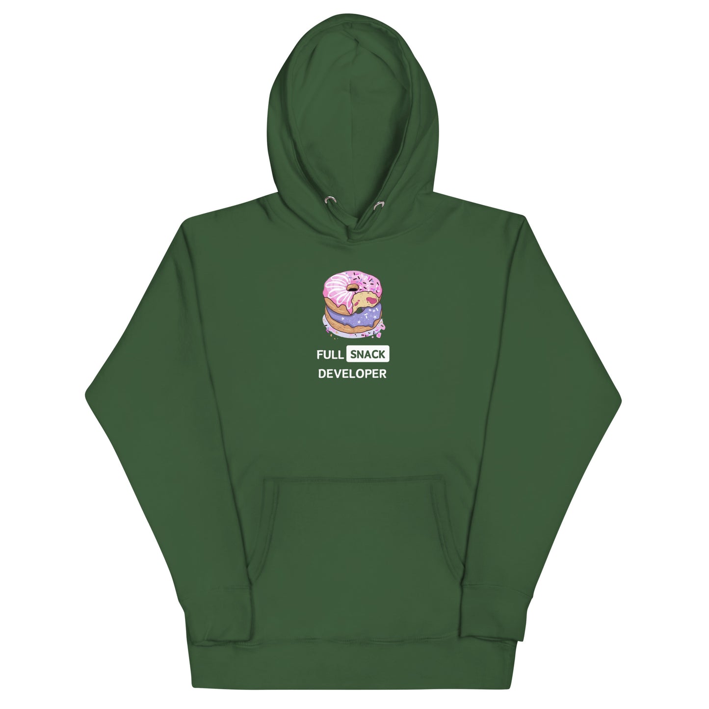 Doughnuts Full-Stack Developer Hoodie - Dark