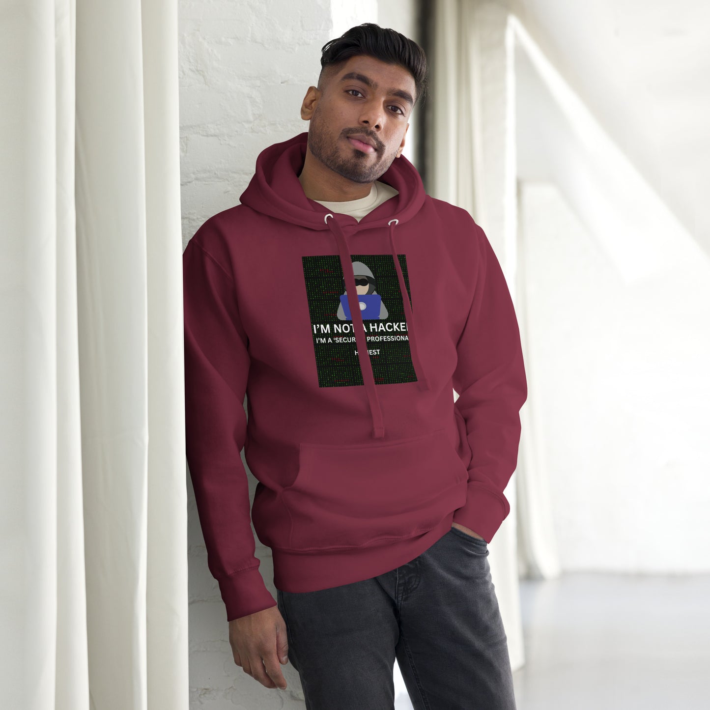 Not A Hacker Honest Hoodie - Dark