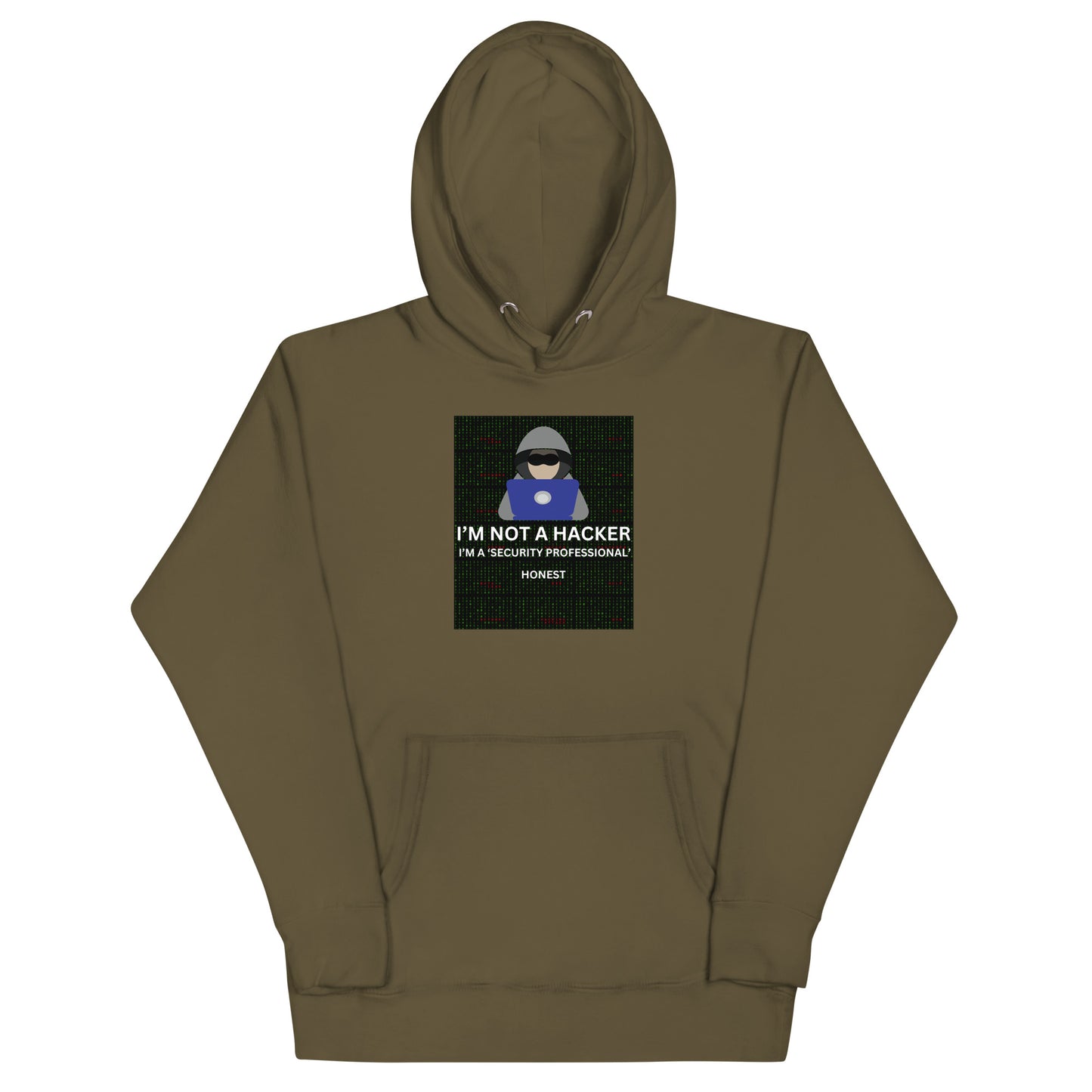 Not A Hacker Honest Hoodie - Dark