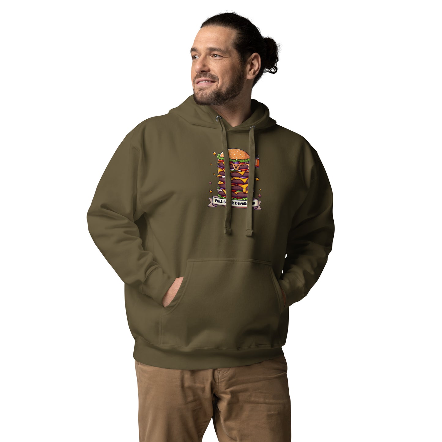 Burgers Full Stacker Hoodie - Dark