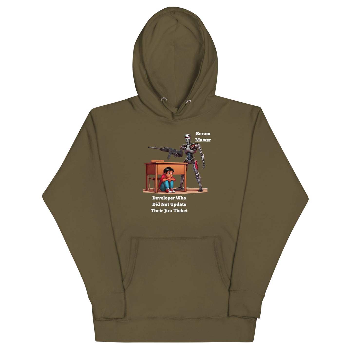 Scared Developer Hoodie - Dark