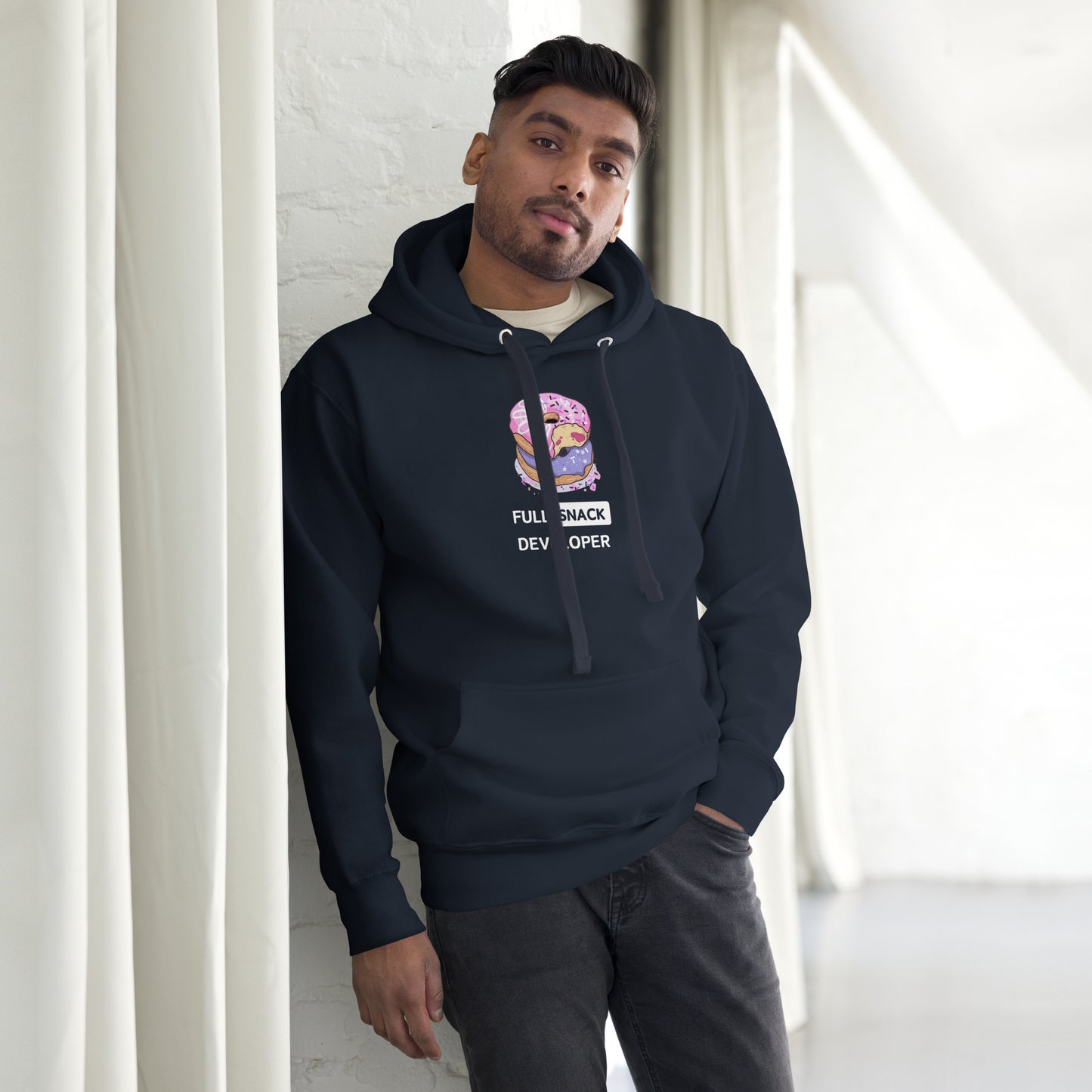 Doughnuts Full-Stack Developer Hoodie - Dark