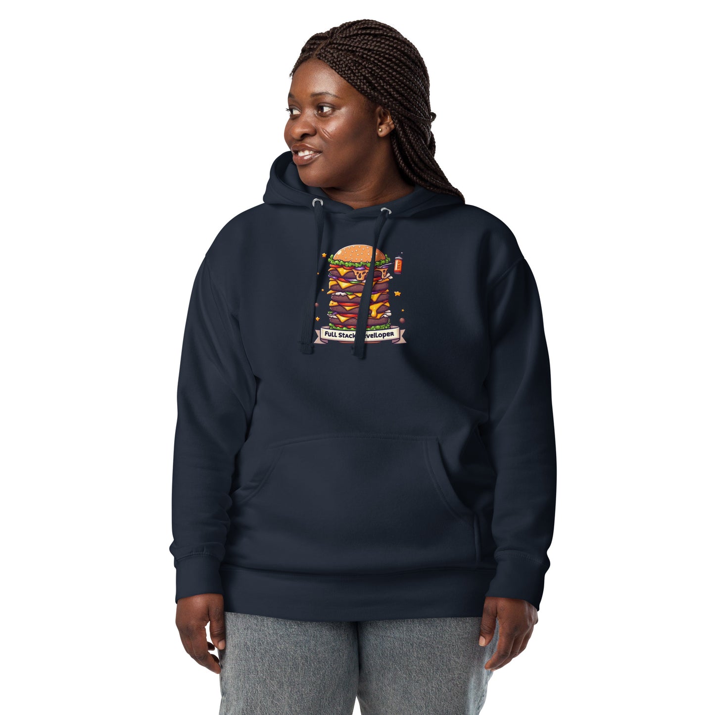 Burgers Full Stacker Hoodie - Dark