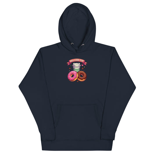 Code For Doughnuts Hoodie - Dark