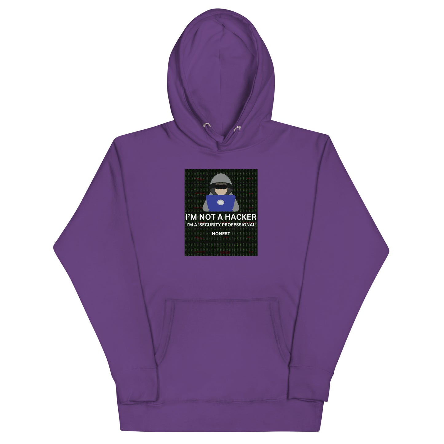 Not A Hacker Honest Hoodie - Dark