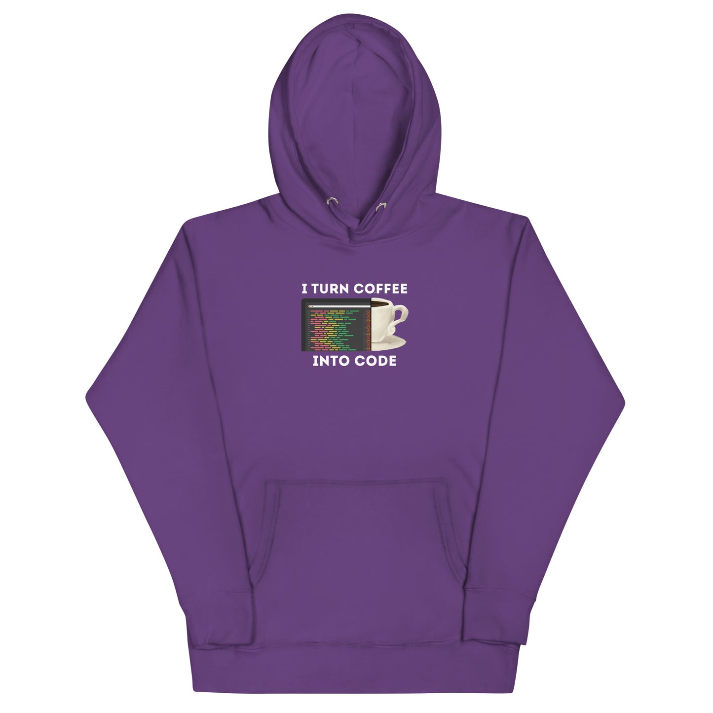 Coffee into Code Hoodie - Dark