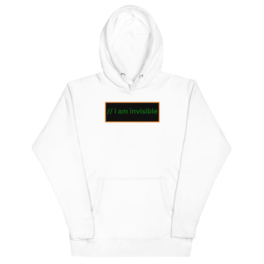 I am Invisible JS Comment Hoodie - Light