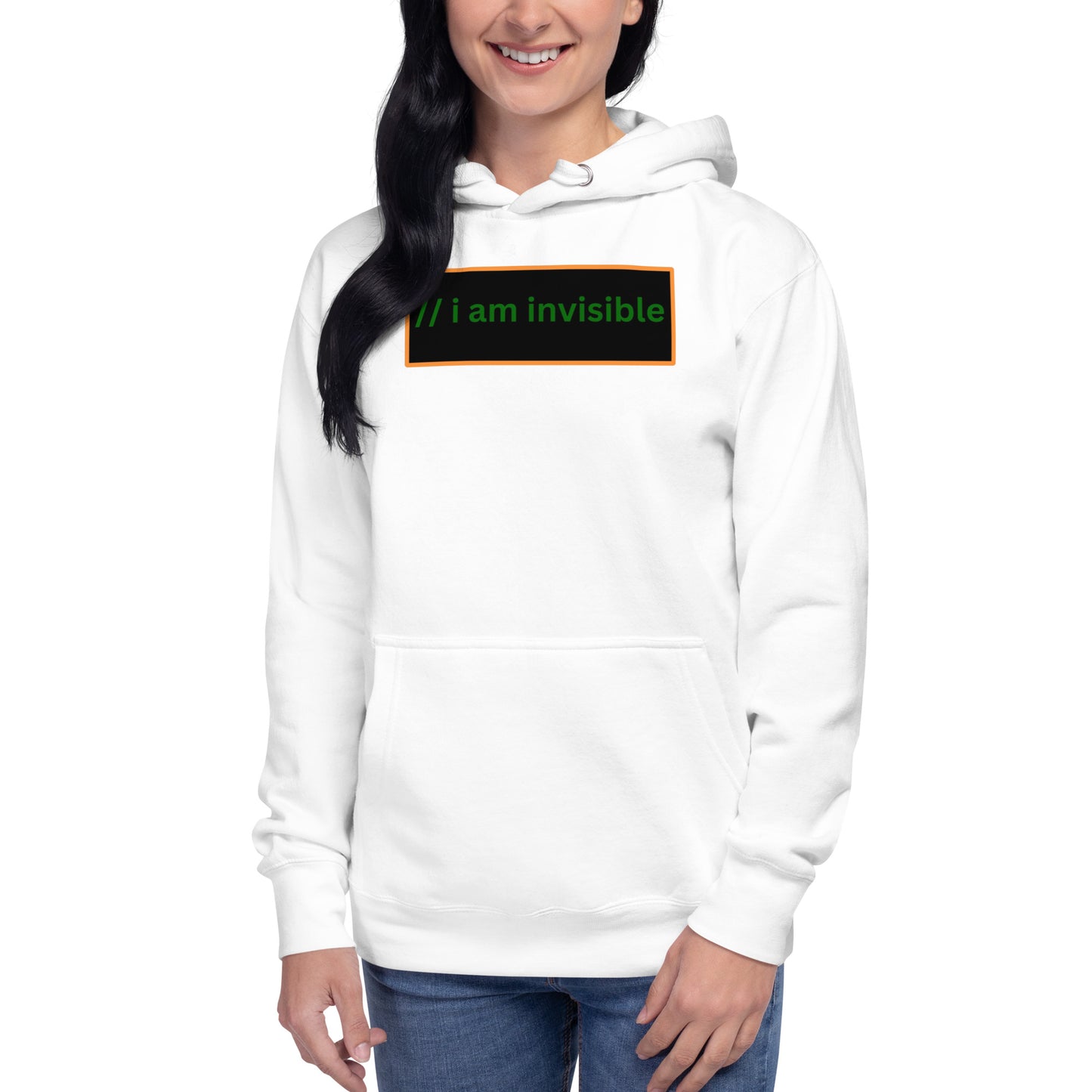 I am Invisible JS Comment Hoodie - Light