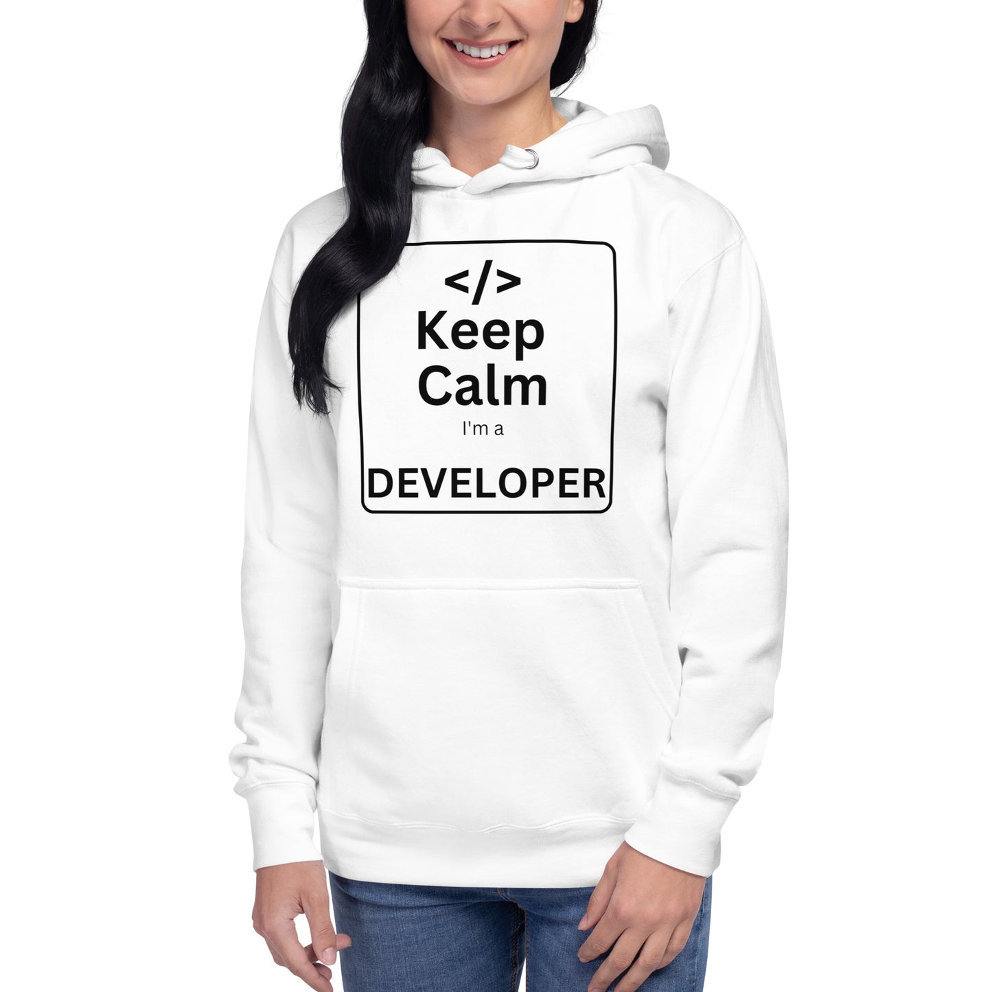 Developer Keep Calm Hoodie - Light