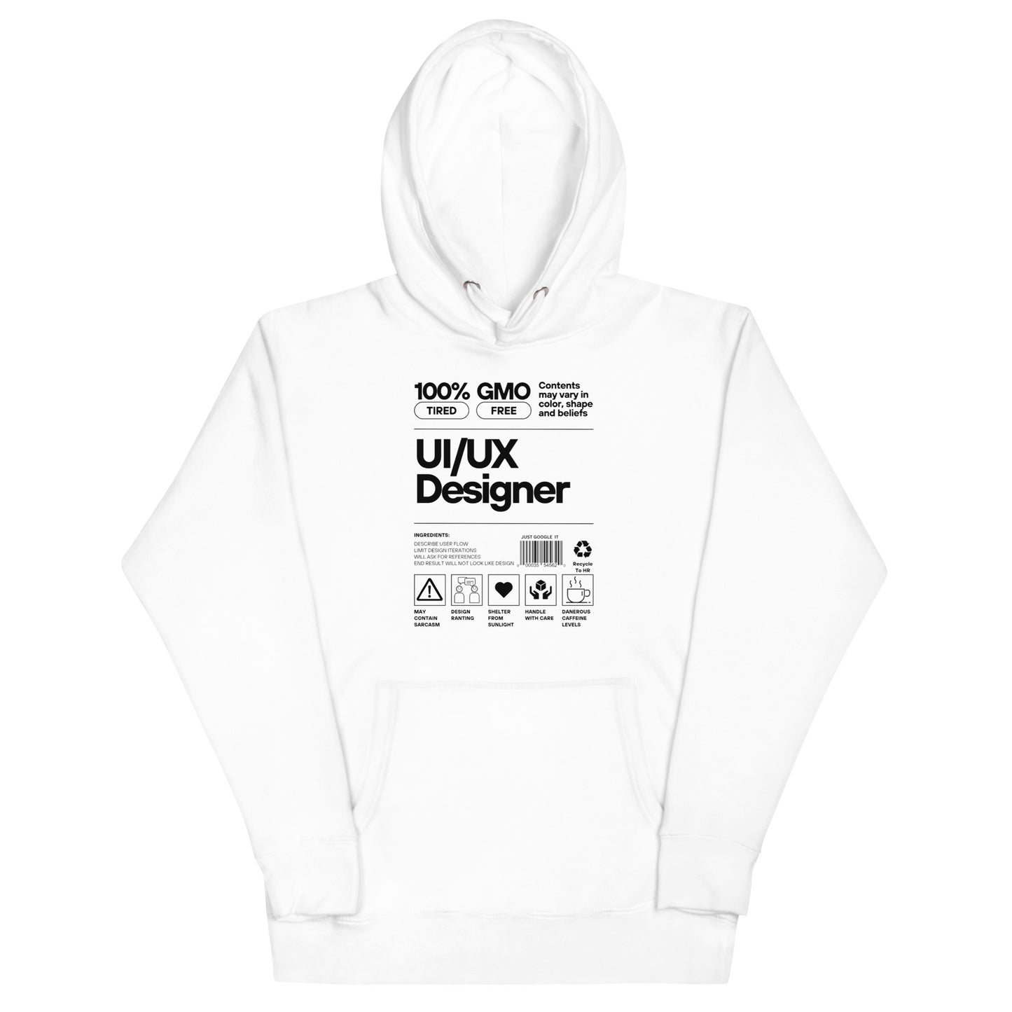 UI/UX Designer Label Hoodie - Light