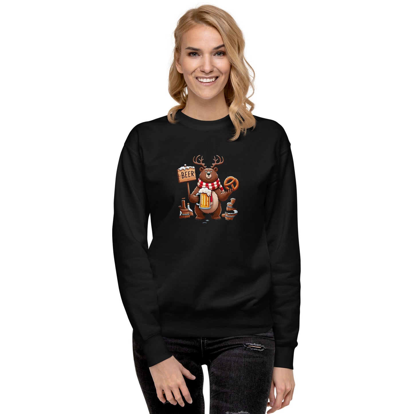 Holiday Bear Sweatshirt - Dark