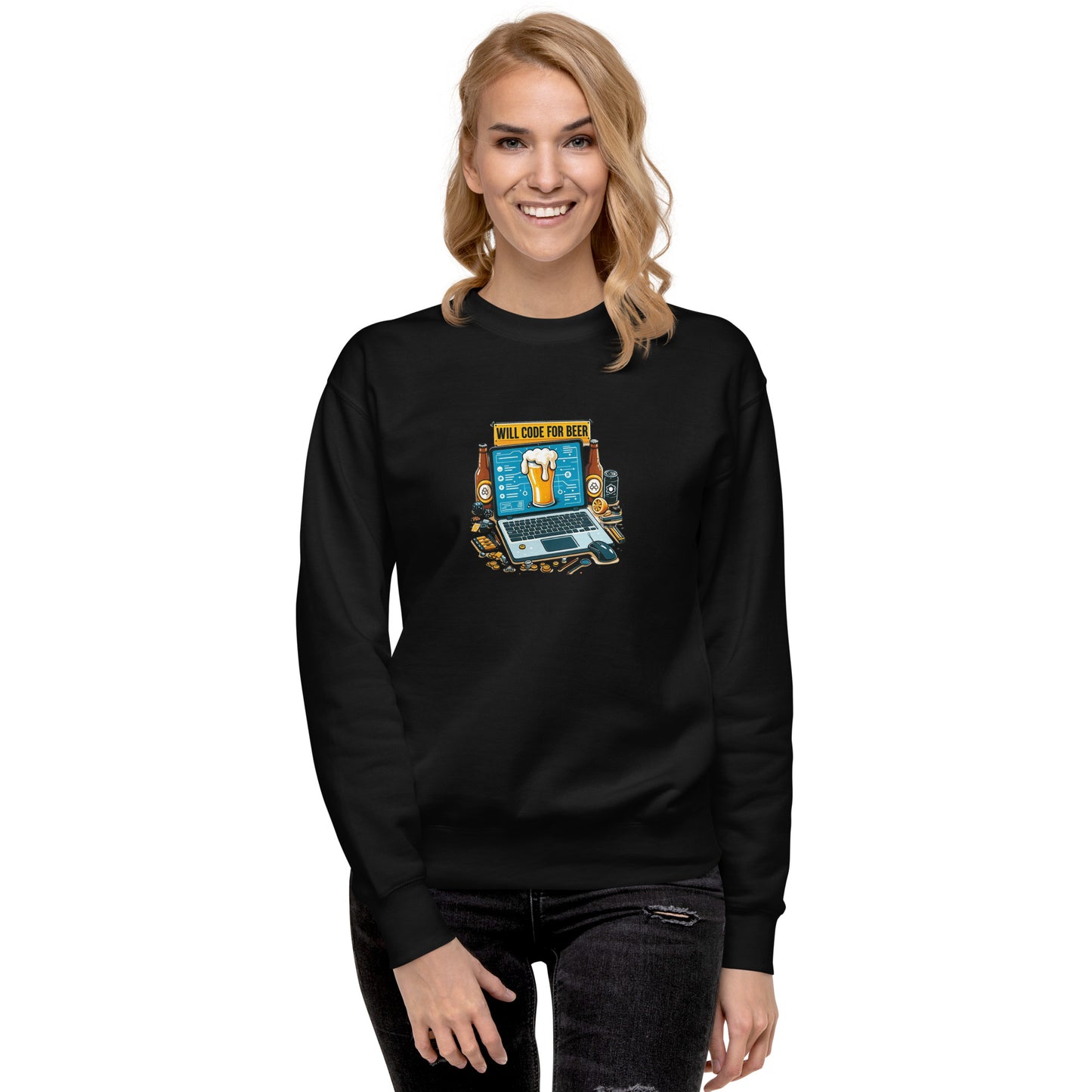 Code For Beer Sweatshirt - Dark